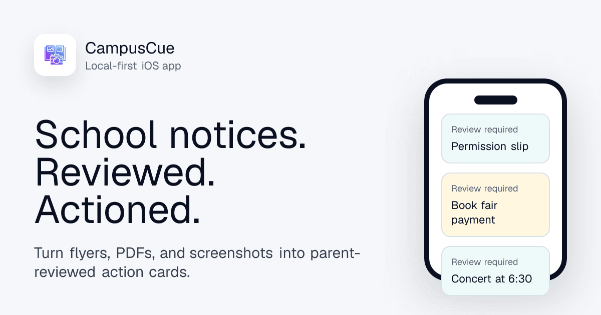 CampusCue product preview